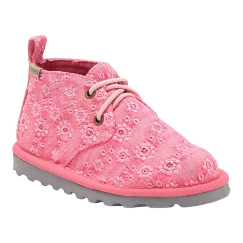 Bearpaw kids toddlers sky boots in magenta pink eyelet textile 12